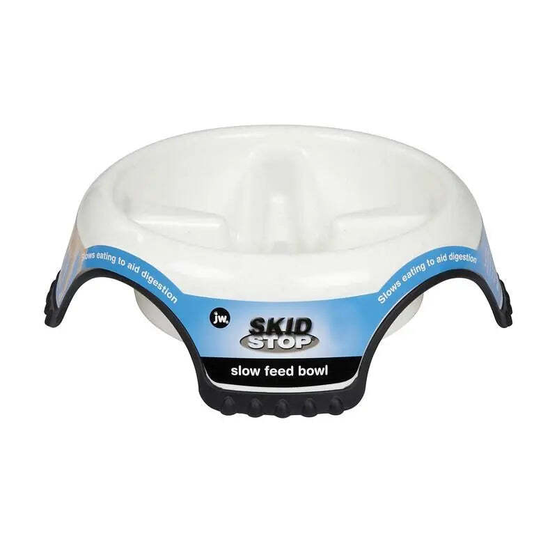 JW Pet Skid Stop Slow Feed Dog Bowls - Medium Size Assorted...