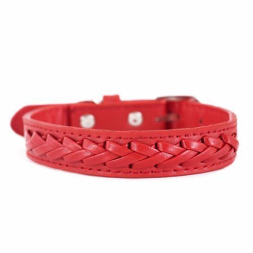 Leather Adjustable Buckle Collar for Dogs Cats and Puppies