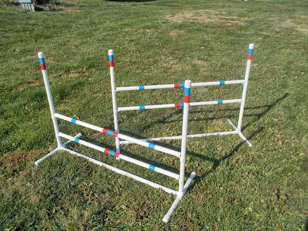 Dog Agility Equipment Jumps 2-Pack 3/4 Inch PVC