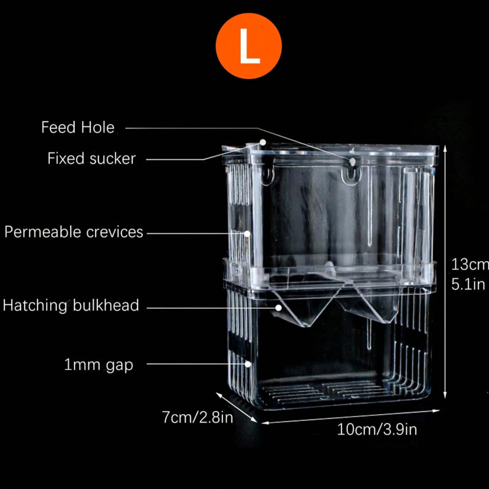 Fish Breeding Box for Aquarium Fish Hatchery Isolation Case