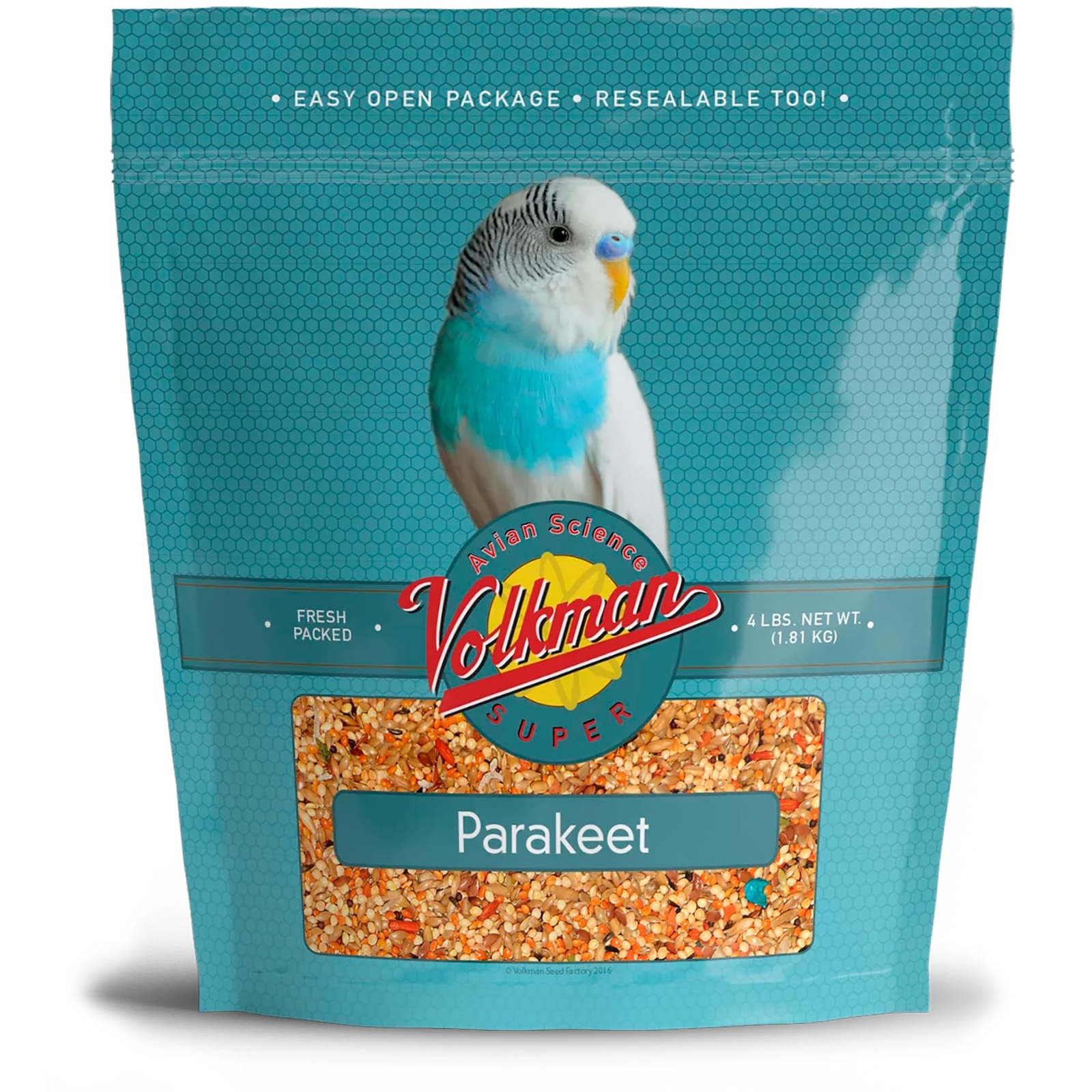 Volkman Avian Science Parakeet Food Healthy Seed Mix - 4 Pou...