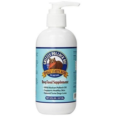 4 Oz Ounce Grizzly Pollock Oil Dog Cat Food Supplement Fresh...