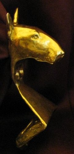 Bronze Wall Mounted Bottle Opener for Bull Terrier