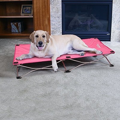 Carlson Pet Products Large Portable Pup Travel Pet Bed, Pink