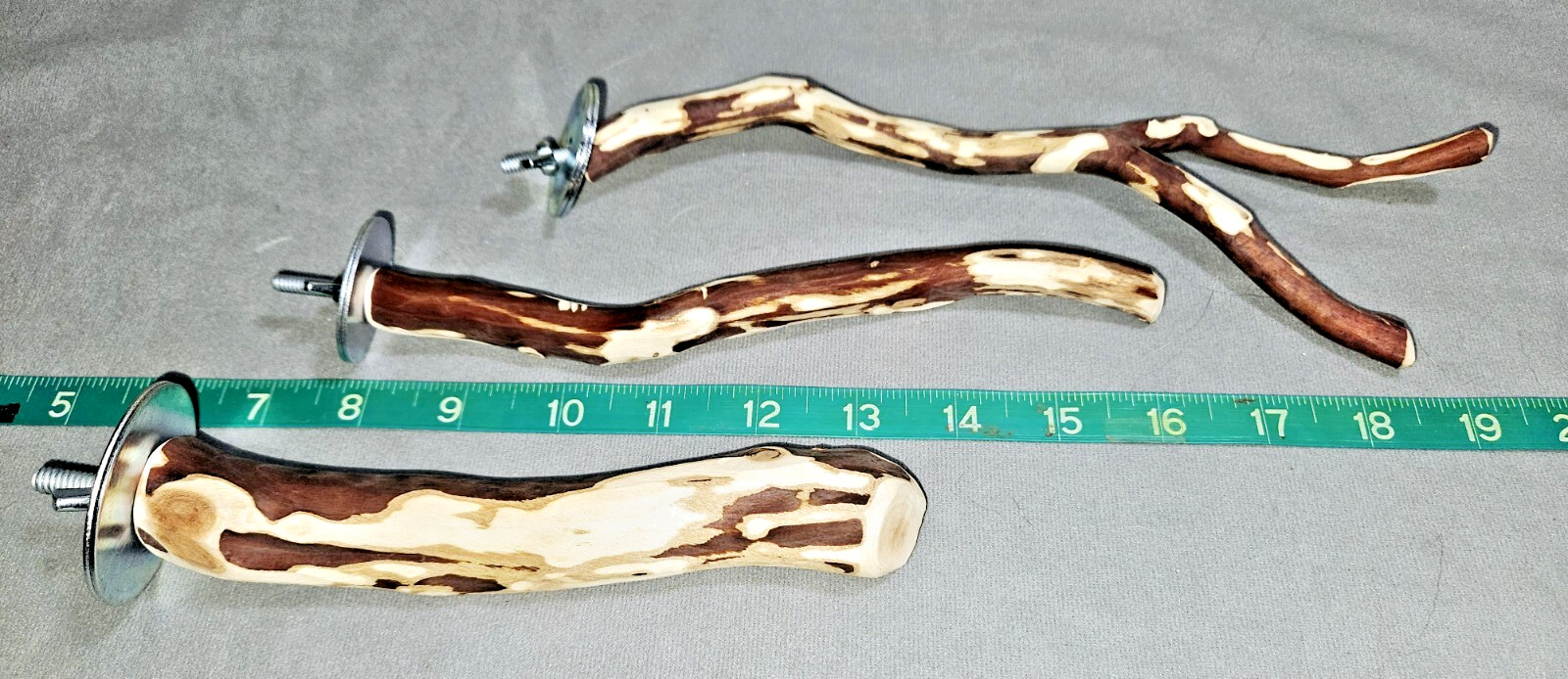Arizona Manzanita Bird Perches - 2 Small & 1 Medium - Handma...