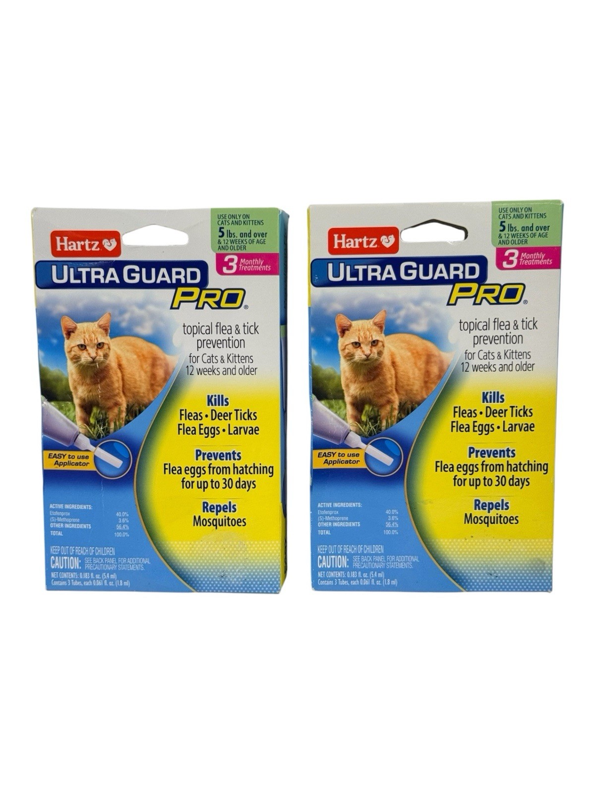 Hartz UltraGuard Pro Flea Tick Prevention for Cats (5+ lbs)...