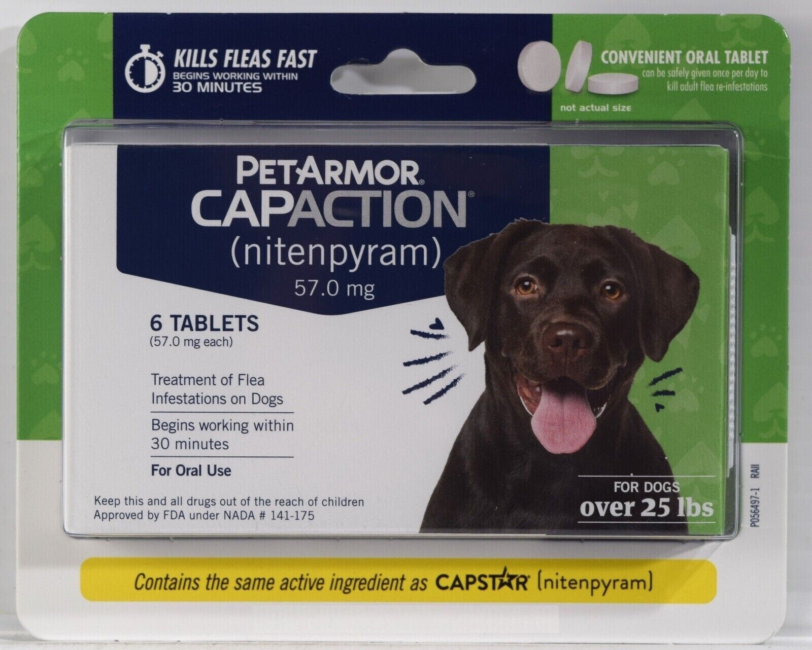 Pet Armor Captagon Oral Flea Treatment for Medium to Large D...
