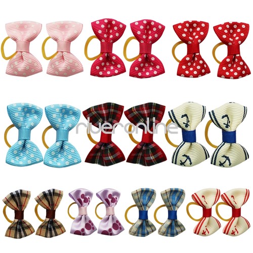 20 Pcs/Lot Handmade Designer Pet Dog Accessories Grooming Ha...