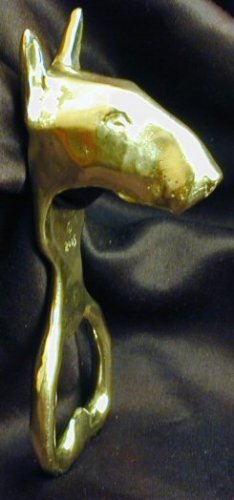 Bronze Bull Terrier Bottle Opener
