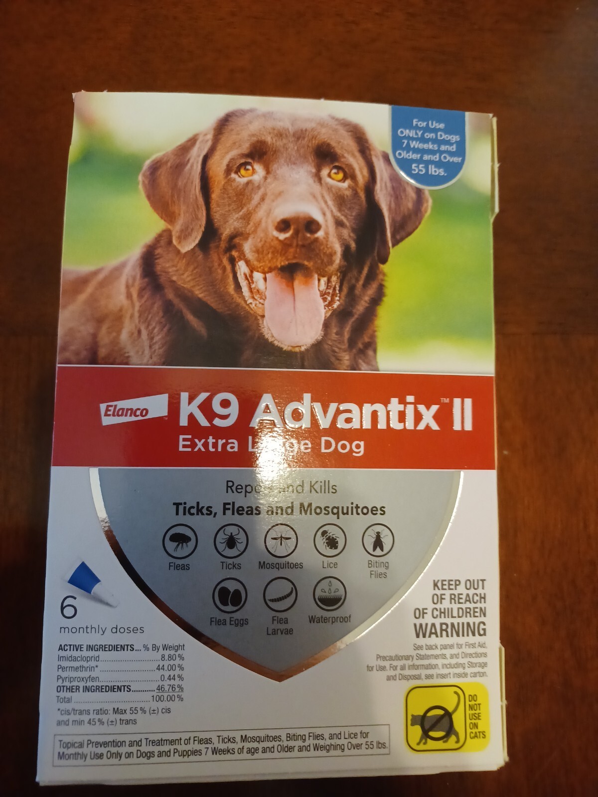 K9 Advantix II Flea Medicine Extra Large Dog Pack - 6 Months...