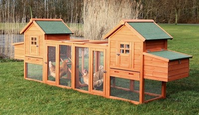 Deluxe Chicken Coop Small Animal Cage / Enclosure W/ Outdoor...