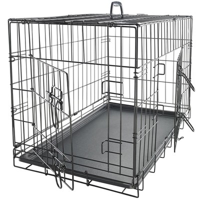 Oxgord Pet Kennel Cat Dog Folding Steel Crate Animal Playpen...