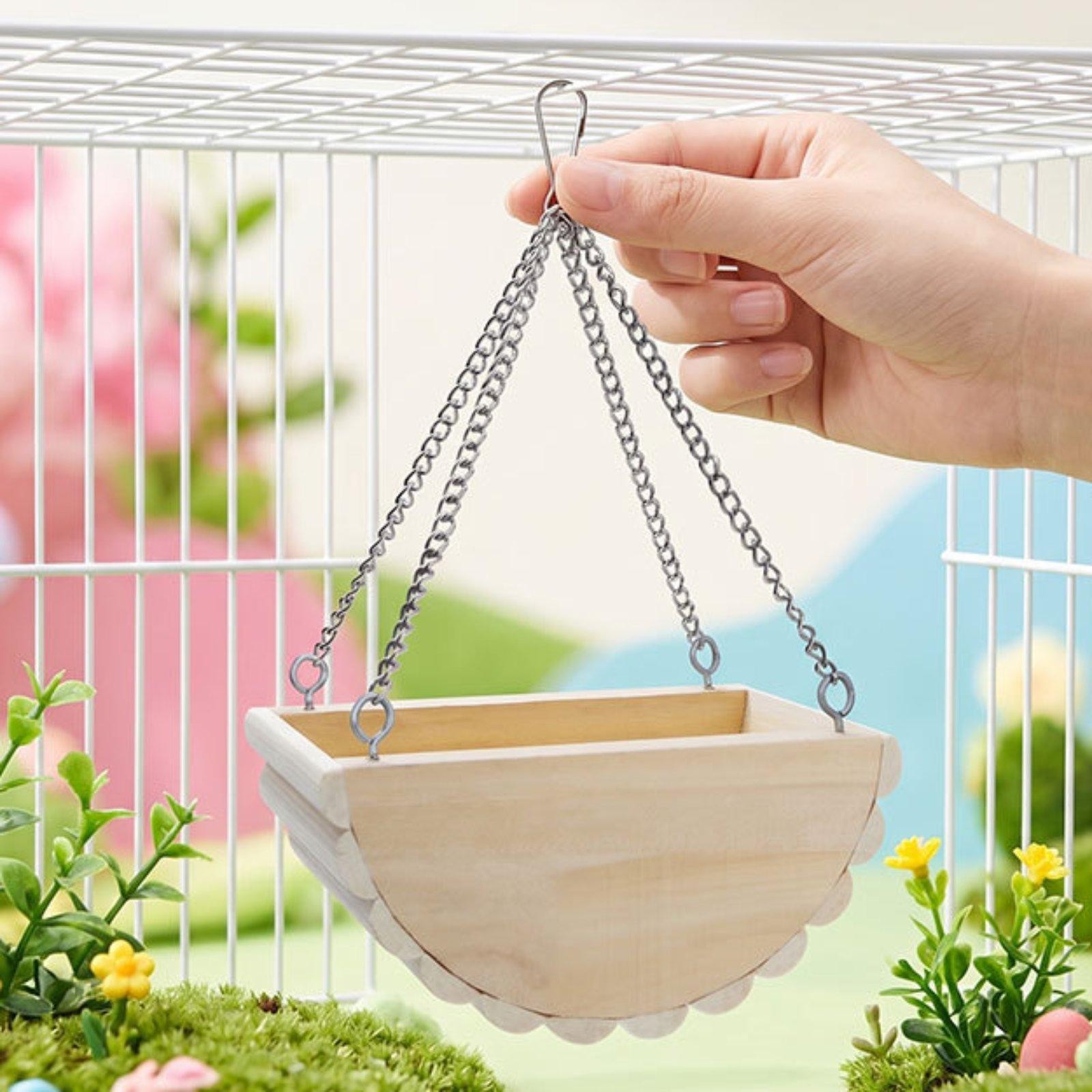 Hamster Wooden Swing Toy - Dwarf Hamster Cradle Swing