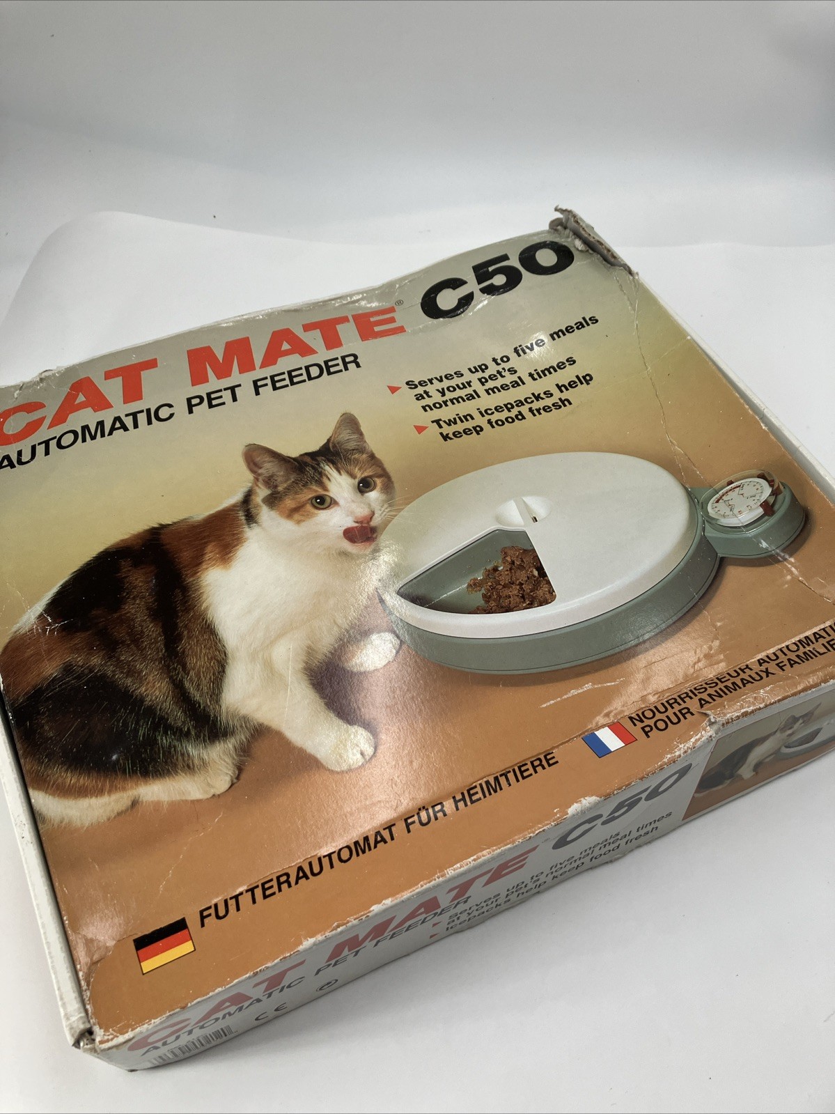 Cat Mate C50 Automatic Pet Feeder - 5 Food Compartments - Ba...