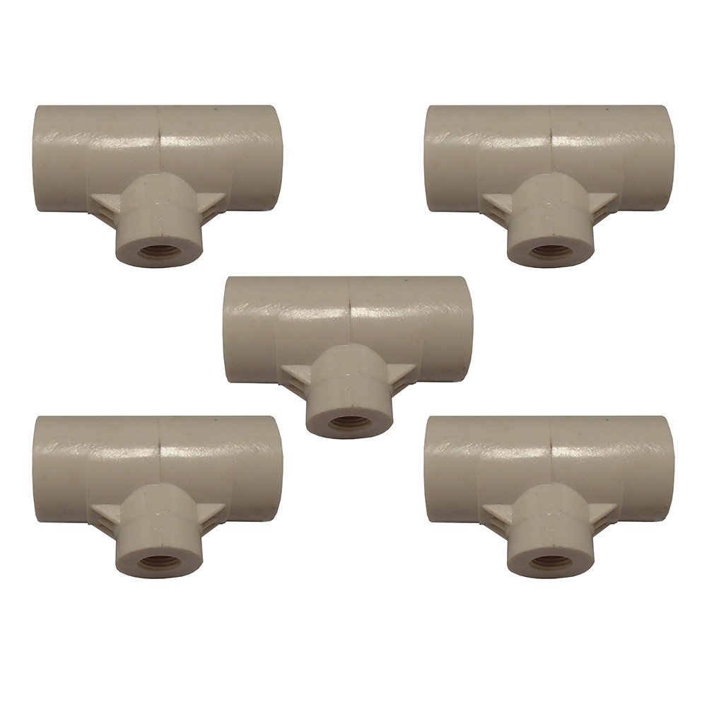 PVC Tee Fittings (1/2") for Hen/Poultry Waterer Cups & Nippl...