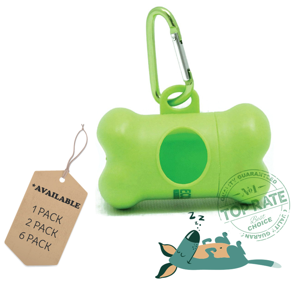 EcoJeannie Dog Waste Bag Dispensers with Clip