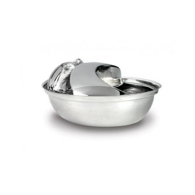 Pet Water Fountain Dispenser Cat Dog Stainless Steel Bowl Fi...