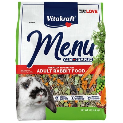 Vitakraft Menu Vitamin Fortified Pet Rabbit Food, 5 Lb.