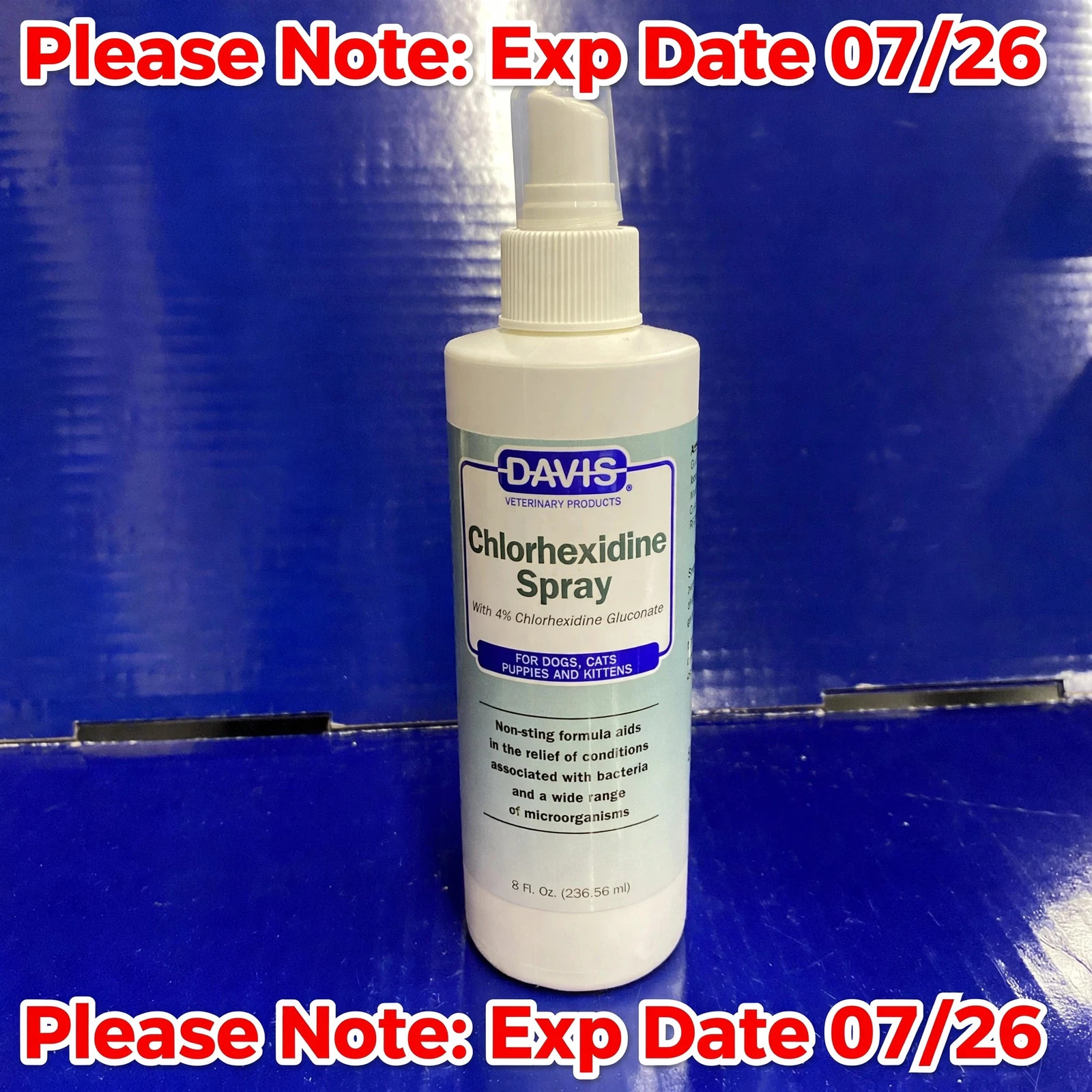 Davis Chlorhexidine Spray 8 Fl Oz - Antibacterial Disinfecta...