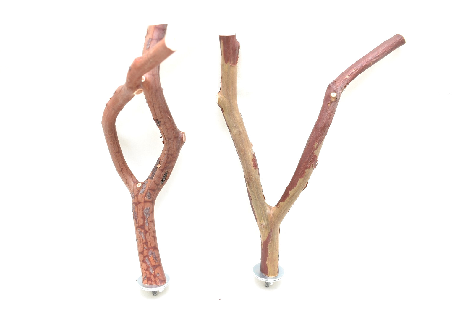 Manzanita Bird Perches - 2 Pack Forked Multibranch with Hard...