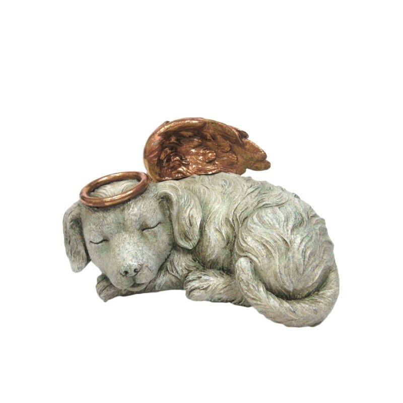 Heavenly Angel Dog Urn for Pet Memorial Figurine