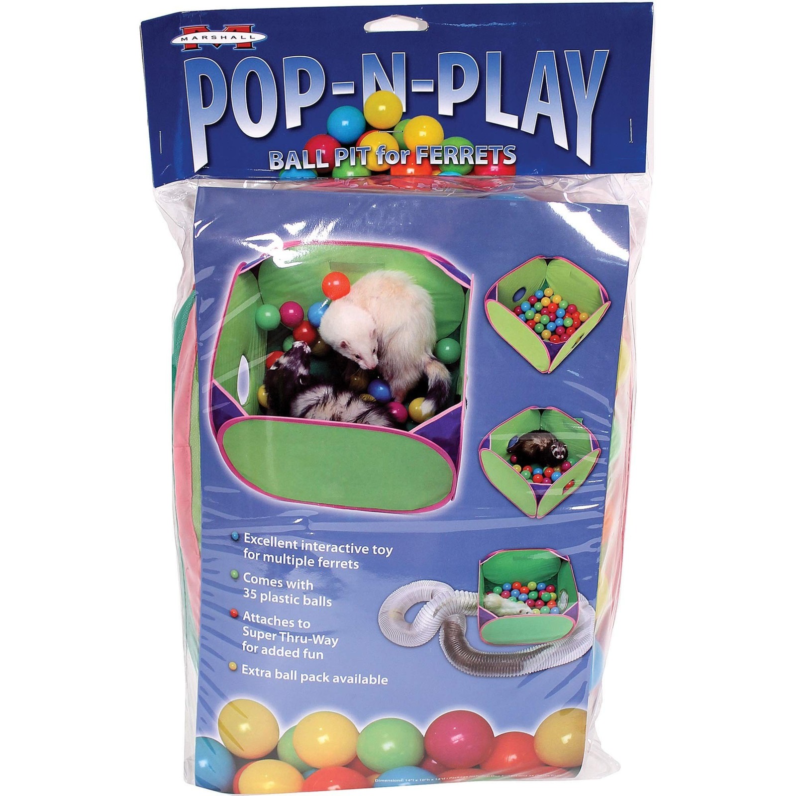 Marshall Pet Ferret Pop-N-Play Ball Pit - All Breed Size Ava...