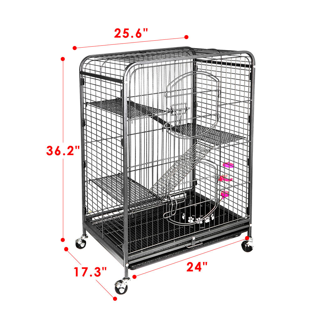 Small Animal Multi-Level House Cage (Ferret, Rabbit, Guinea...