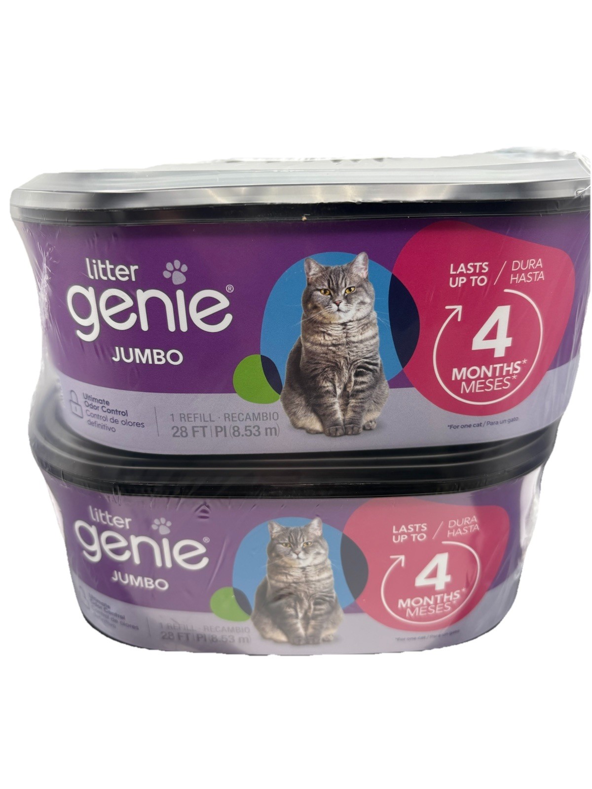 Litter Genie Jumbo Bags - 8-Month Supply Refill Cartridges