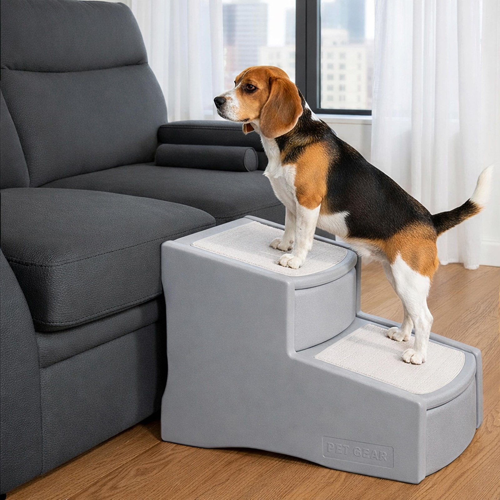 Pet Gear Easy Step II Pet Stairs for Cats & Dogs, Up to 150...
