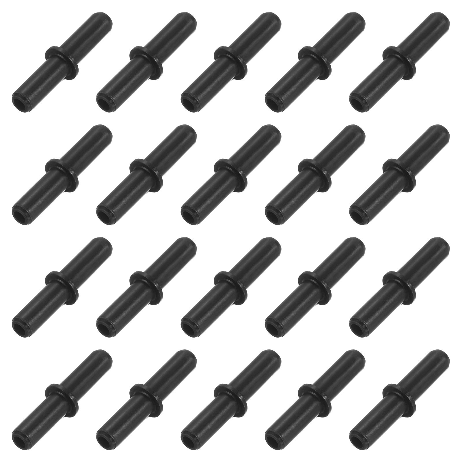 Aquarium Air Valve Connector - 4mm ID Tubing - Black - 20 Pi...
