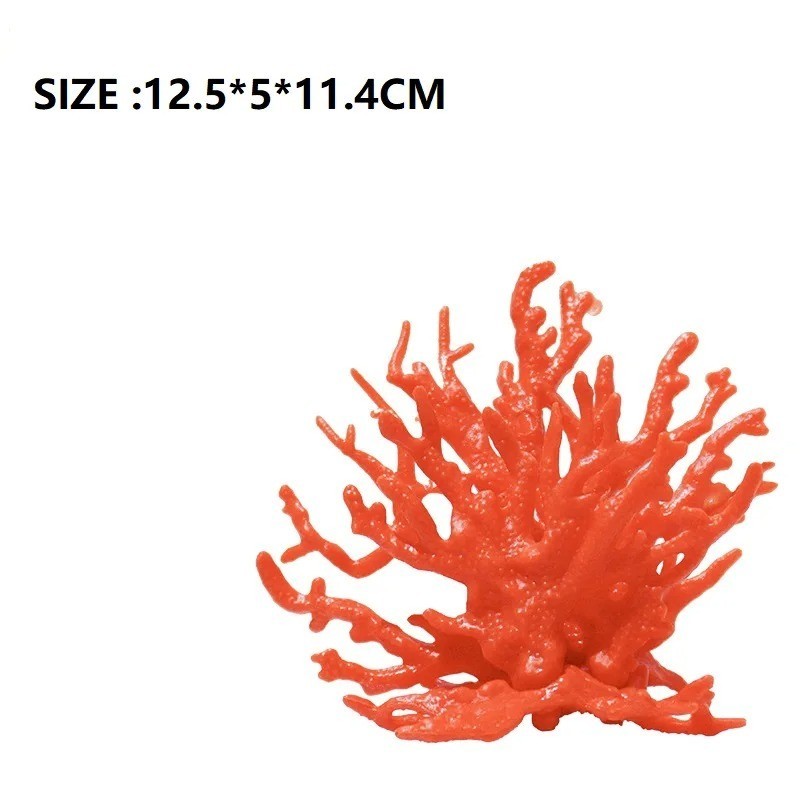 Plastic Aquarium Coral Ornament Fish Tank Plants