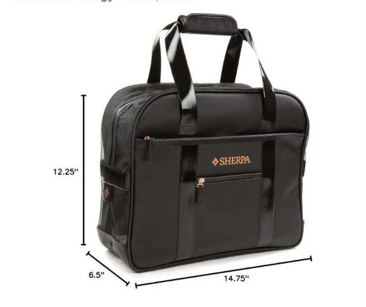 Sherpa Travel Pet Carrier - Black, Stay Clean Technology