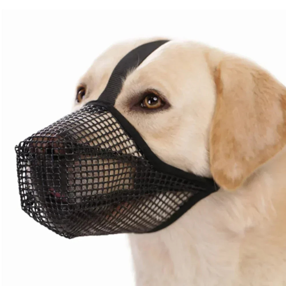 Adjustable Breathable Dog Mouth Cover Mask for Anti-Bark, Bi...