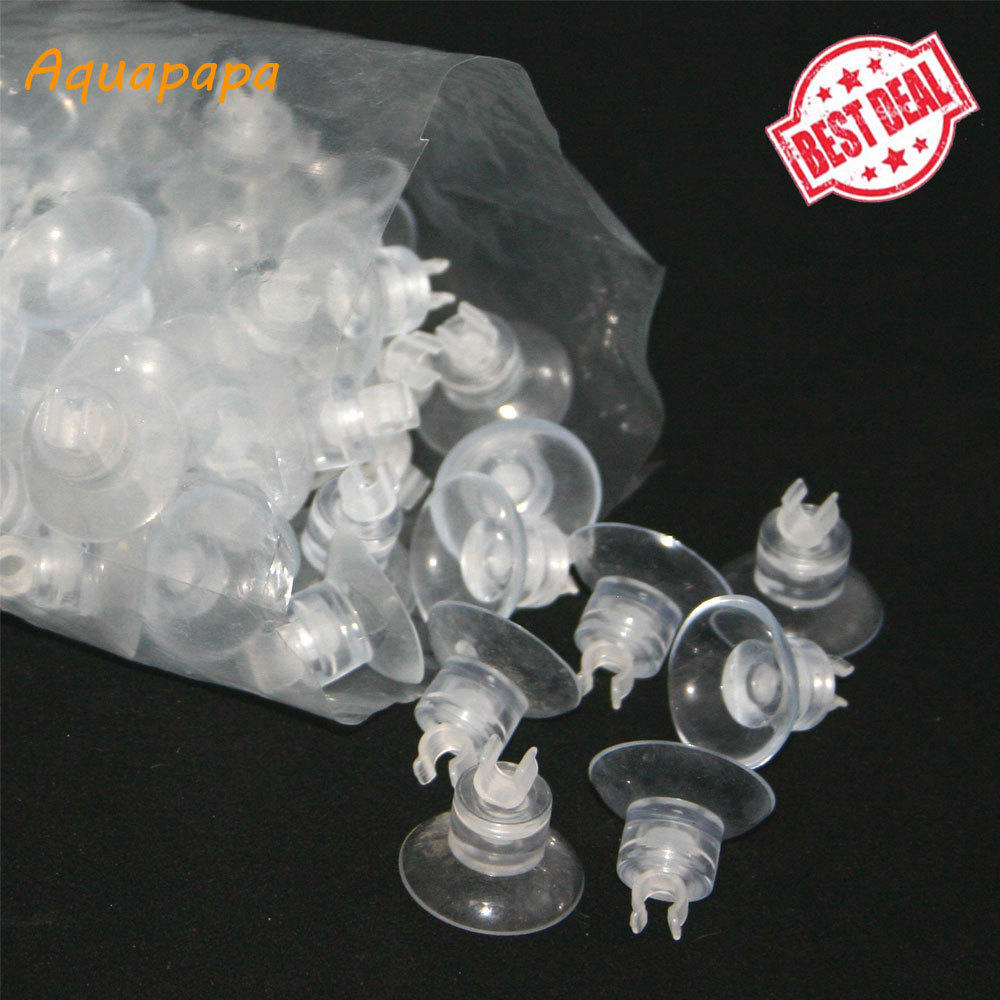 Aquarium Tubing Suction Cup Clip Kit - 100 Pieces