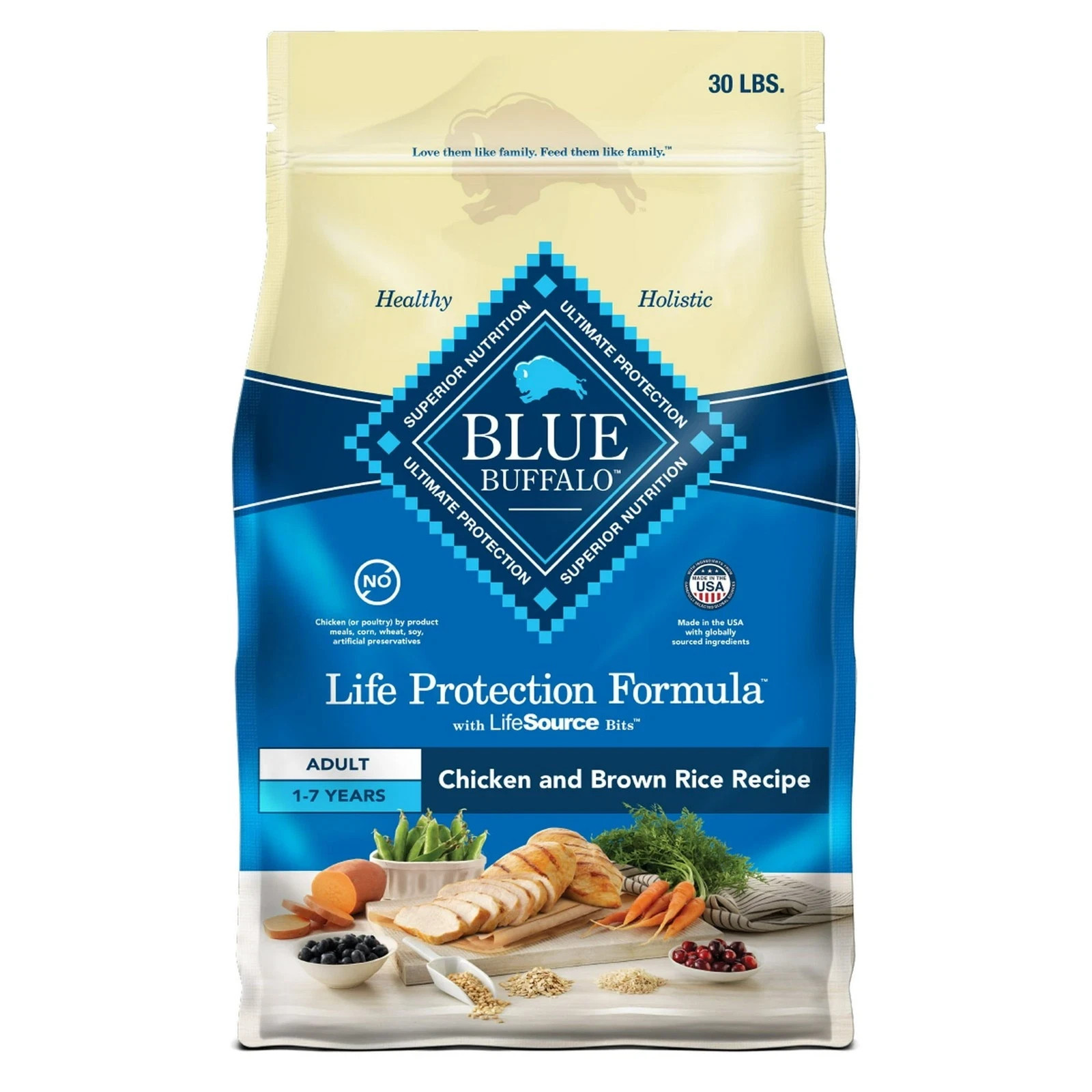 Blue Buffalo Life Protection Formula Adult Dog Food - Chicke...