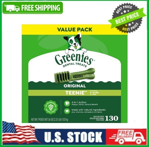 Greenies Original Flavor Adult Dog Treats - Teenie Size - 13...