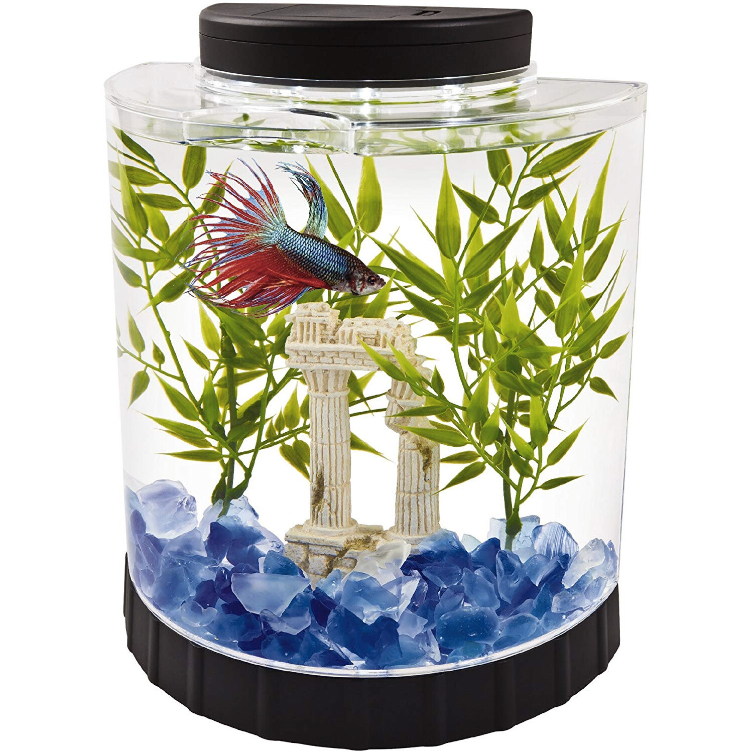 Tetra Half Moon Betta Aquarium Kit - 1.1 Gallon