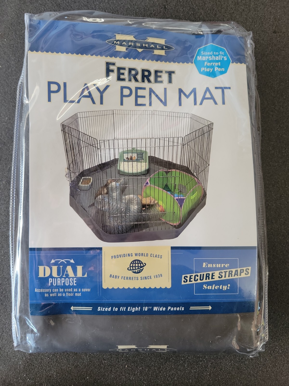 Marshall Small Animal Play Pen Mat - Fits 8-18 Inch Panels