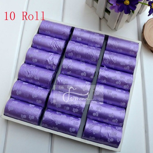 Pet Dog Colorful Waste Poop Bag Pick Up Clean Coreless Bags...