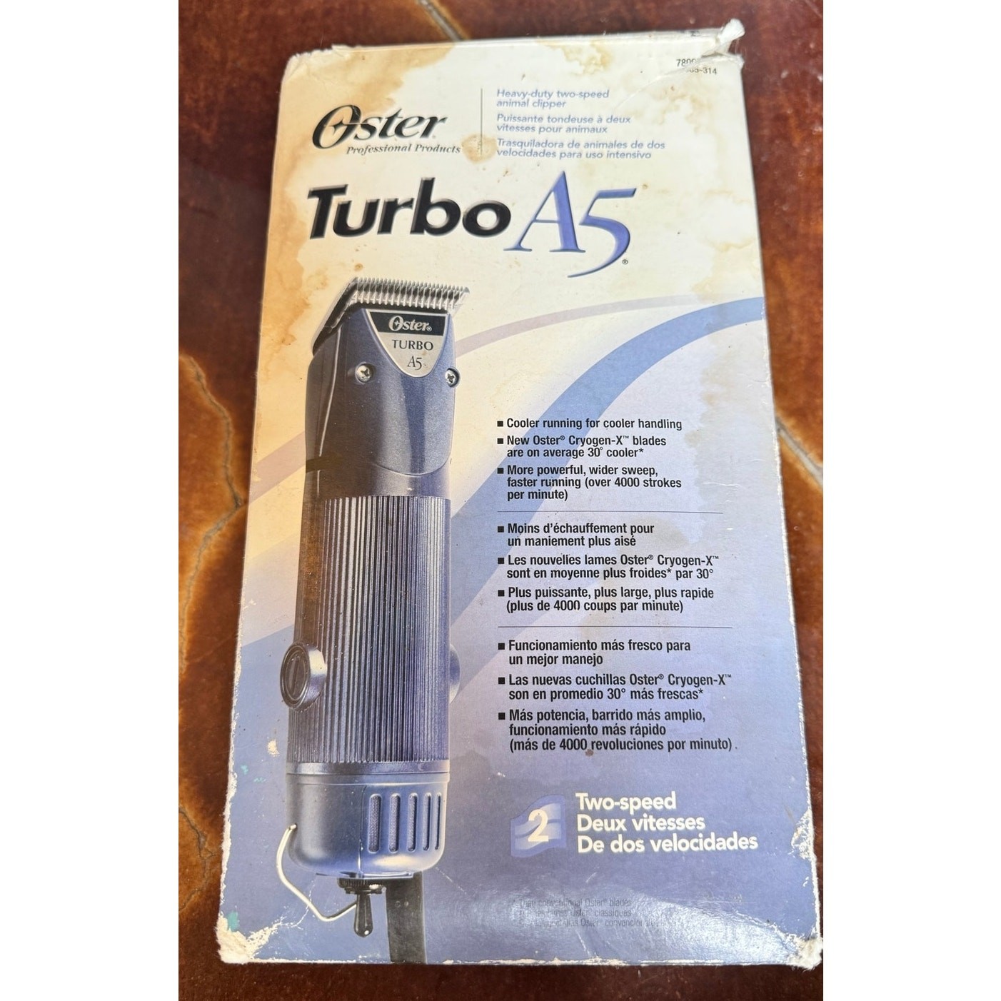 Oster Turbo A5 Professional Dog Clippers, 2-Speed Model
