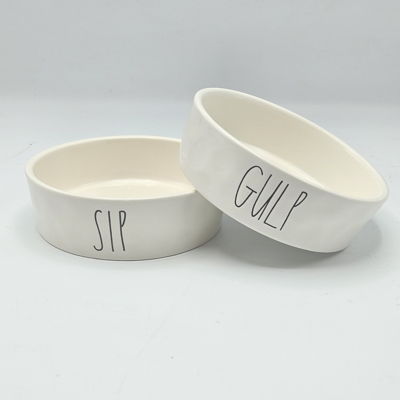 Ivory Ceramic Cat/Dog Bowl - 4.75" x 1.5"