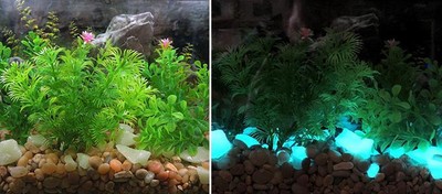 Large Aqua Glow In The Dark Rubble 4Oz Aquariums Fish Tank G...