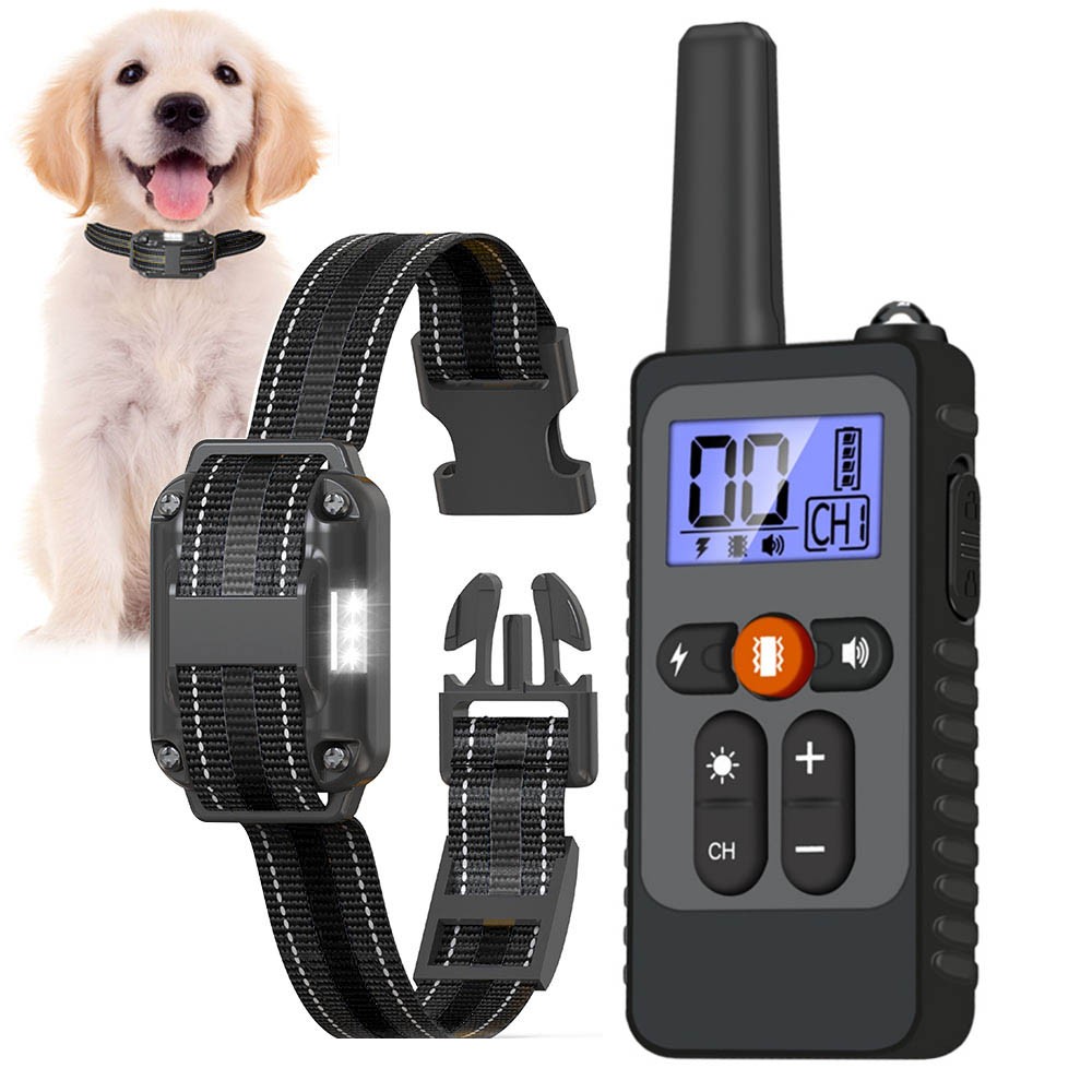 Dog Training Collar Rechargeable Remote Control Electric Sho...