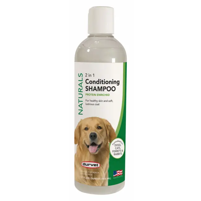 Durvet Naturals 2 In 1 Conditioning Shampoo 17 Oz