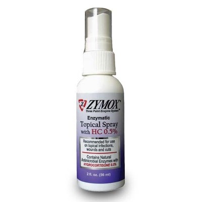 Zymox Topical Spray With Hydrocortizone Infections, Wounds,...