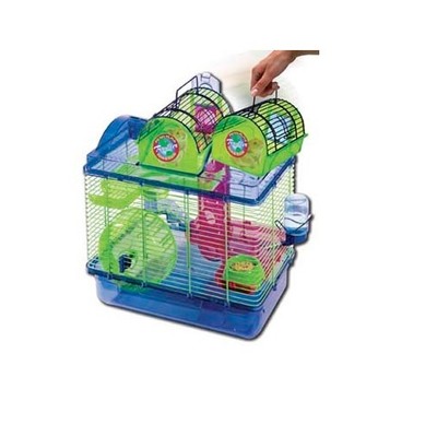 Penn-Plax Sam Here &Amp; There 4 Level Hamster Gerbil Cage S...