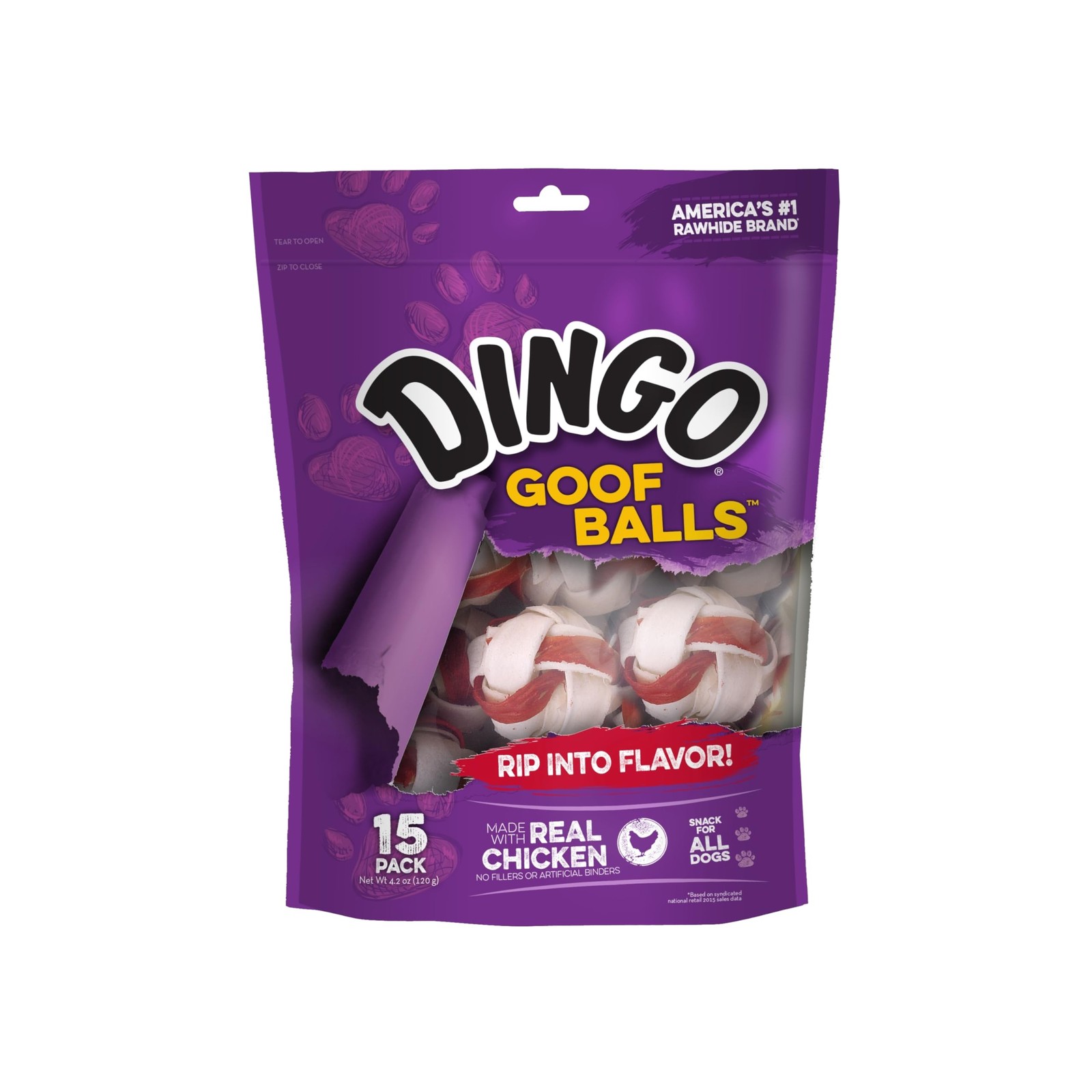 Dingo Chicken & Rawhide Chews - Small Pack - 15 Count