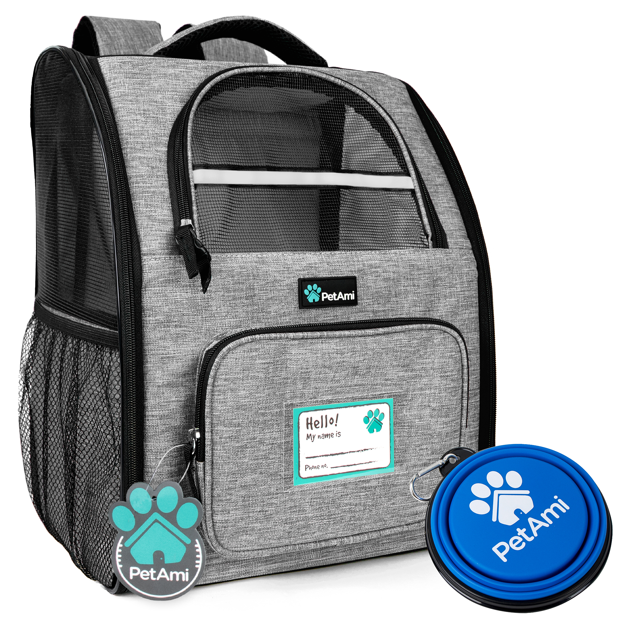 Pet Dog Travel Carrier - Soft Mesh Backpack - Airline Approv...
