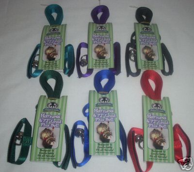 Sheppard & Greene Ferret Harness With Bell And 72" Lead