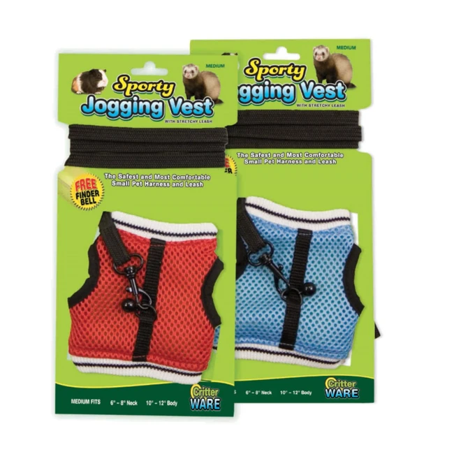Sporty Jogging Pet Harness & Leash - Assorted Colors - Small...